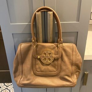 Taupe Tory Burch Handbag